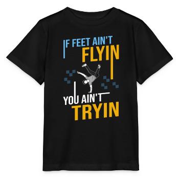 Breakdance Music Breaking BBoy Bgirl - Stanley/Stella MINI CREATOR Kids’ T-Shirt - black - Front - Mikhail (115cm)