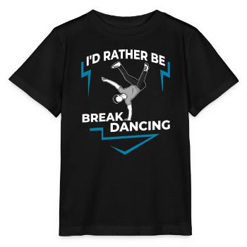 Breakdance Music Breaking BBoy Bgirl - Stanley/Stella MINI CREATOR Kids’ T-Shirt - black - Front - Mikhail (115cm)