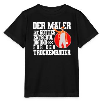 Maler - Stanley/Stella Kinder T-Shirt MINI CREATOR  - Schwarz - Vorne - Mikhail (115cm)