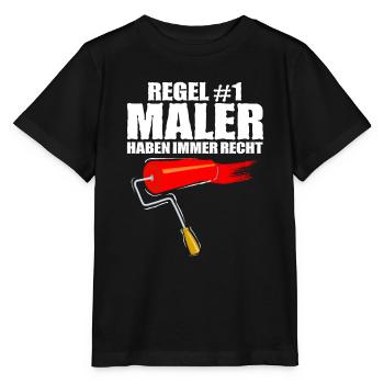 Maler - Stanley/Stella Kinder T-Shirt MINI CREATOR  - Schwarz - Vorne - Mikhail (115cm)
