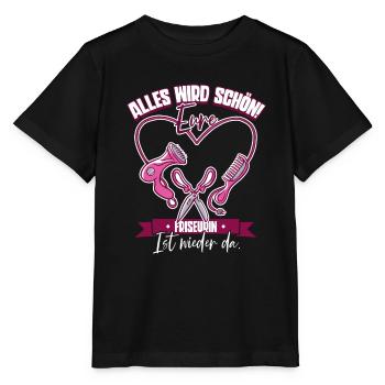 Friseurin - Stanley/Stella Kinder T-Shirt MINI CREATOR  - Schwarz - Vorne - Mikhail (115cm)