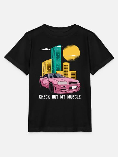 Sportwagen Auto Automobil - Stanley/Stella Kinder T-Shirt MINI CREATOR - Schwarz
