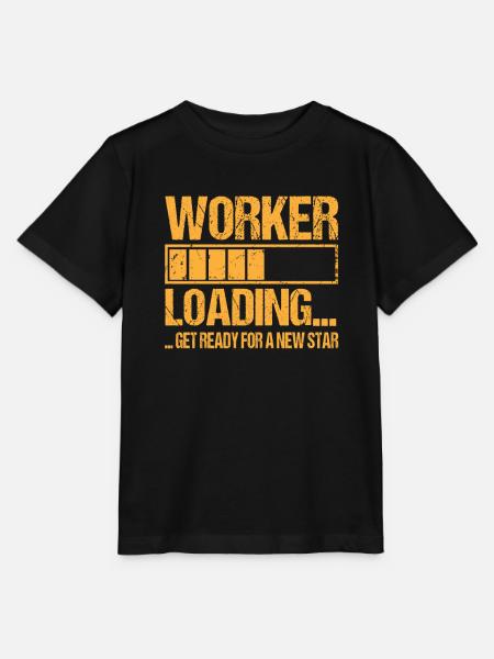 Arbeiter loading Arbeiter Ausbildung - Stanley/Stella Kinder T-Shirt MINI CREATOR - Schwarz