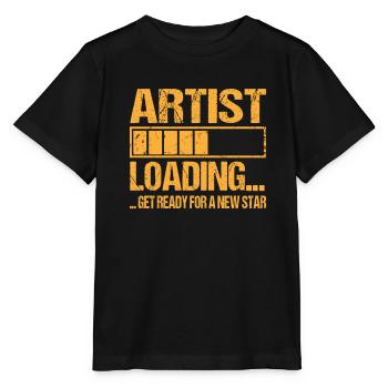 Künstler loading Künstler Ausbildung - Stanley/Stella Kinder T-Shirt MINI CREATOR  - Schwarz - Vorne - Mikhail (115cm)