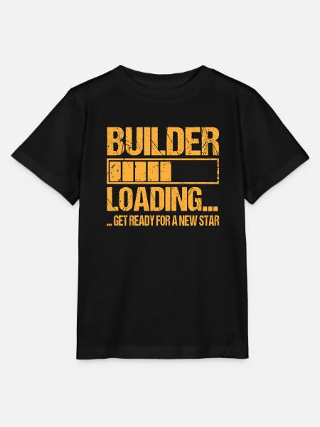 Bauarbeiter loading Bauarbeiter Ausbildung - Stanley/Stella Kinder T-Shirt MINI CREATOR  - Schwarz