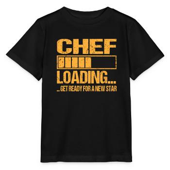 Chefkoch loading Chefkoch Ausbildung - Stanley/Stella Kinder T-Shirt MINI CREATOR  - Schwarz - Vorne - Mikhail (115cm)