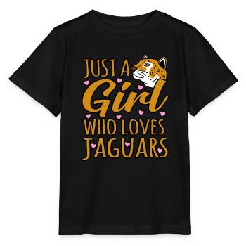 Jaguar - Stanley/Stella Kinder T-Shirt MINI CREATOR  - Schwarz - Vorne - Mikhail (115cm)