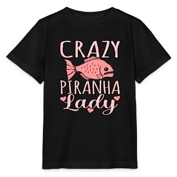 Piranha - Stanley/Stella Kinder T-Shirt MINI CREATOR  - Schwarz - Vorne - Mikhail (115cm)