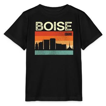 Boise Idaho - T-shirt bio MINI CREATOR Stanley/Stella Enfant - noir - Devant - Mikhail (115cm)
