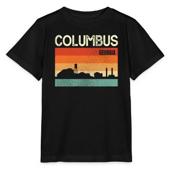 Columbus Géorgie - T-shirt bio MINI CREATOR Stanley/Stella Enfant - noir - Devant - Mikhail (115cm)
