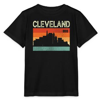 Cleveland Ohio - Stanley/Stella Kinder T-Shirt MINI CREATOR  - Schwarz - Vorne - Mikhail (115cm)