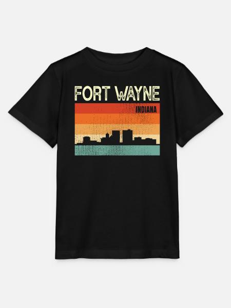 Fort Wayne Indiana - Stanley/Stella Kinder T-Shirt MINI CREATOR - Schwarz