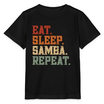 Samba - Stanley/Stella Kinder T-Shirt MINI CREATOR  - Schwarz - Vorne - Mikhail (115cm)