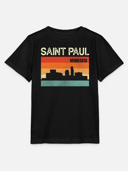 Sankt Paul Minnesota - Stanley/Stella Kinder T-Shirt MINI CREATOR  - Schwarz