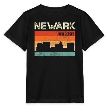 Newark, New Jersey - T-shirt bio MINI CREATOR Stanley/Stella Enfant - noir - Devant - Mikhail (115cm)