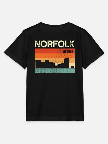 Norfolk virginia - Stanley/Stella Kinder T-Shirt MINI CREATOR - Schwarz