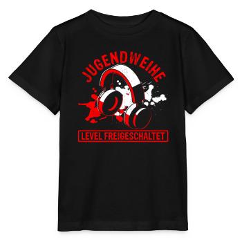 Jugendweihe Gaming Junge - Firmung Konfirmation Ju - Stanley/Stella Kinder T-Shirt MINI CREATOR  - Schwarz - Vorne - Mikhail (115cm)