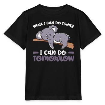 Koala Mode on Lifestyle Spirit Animal Zookeepers - Stanley/Stella MINI CREATOR Kids’ T-Shirt - black - Front - Mikhail (115cm)