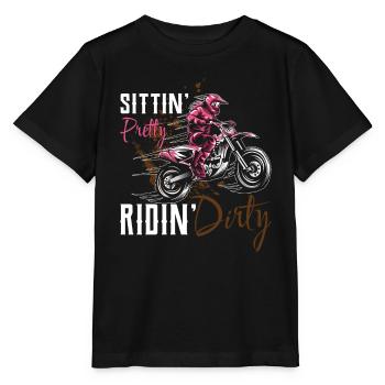 Motorcross Motorcyklist Biker MTB Motorcykel Gesch - Stanley/Stella T-shirt MINI CREATOR til børn - sort - Foran - Mikhail (115cm)