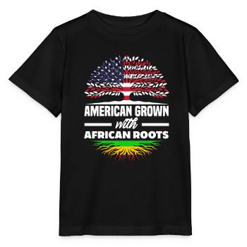Melanin African American African American Woman - Stanley/Stella MINI CREATOR Kids’ T-Shirt - black - Front - Mikhail (115cm)