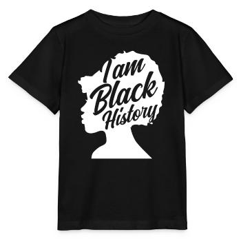 Melanin African American African American Woman - Stanley/Stella MINI CREATOR Kids’ T-Shirt - black - Front - Mikhail (115cm)