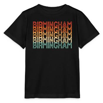 Birmingham, Alabama - Stanley/Stella Kinder T-Shirt MINI CREATOR  - Schwarz - Vorne - Mikhail (115cm)