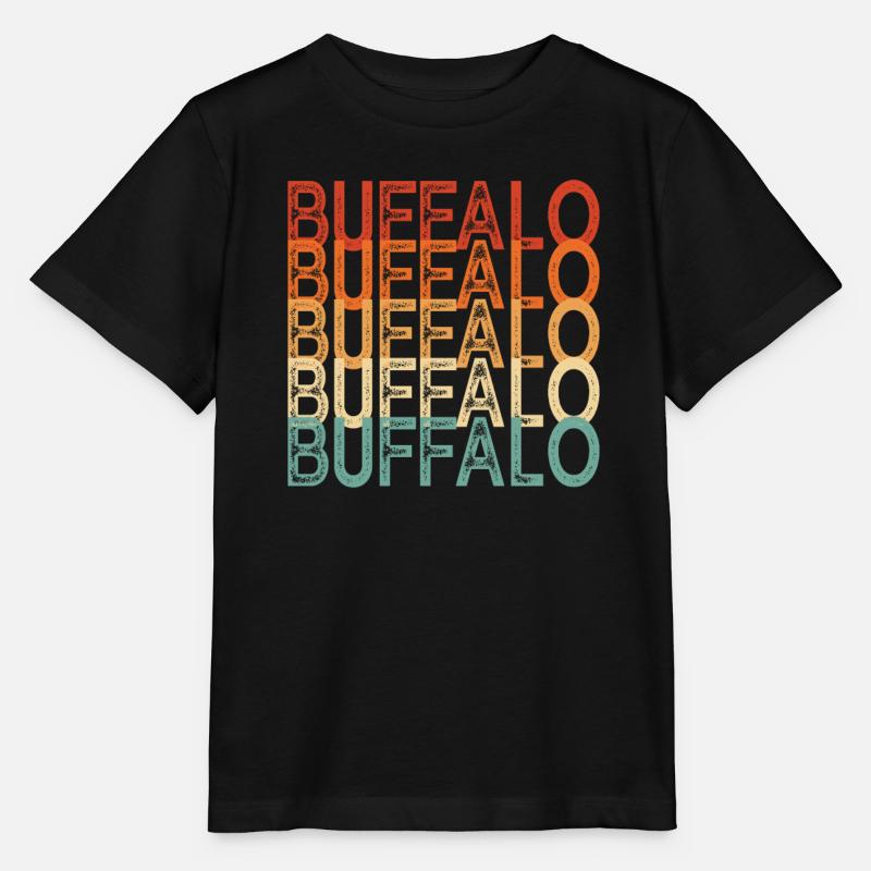 Büffel New York - Stanley/Stella Kinder T-Shirt MINI CREATOR  - Schwarz