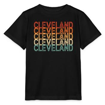 Cleveland Ohio - Stanley/Stella Kinder T-Shirt MINI CREATOR  - Schwarz - Vorne - Mikhail (115cm)