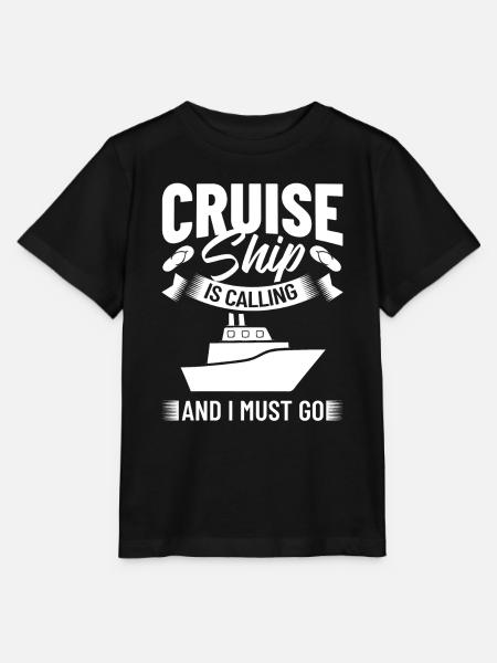 Cruise Ship Cruise Cruise Cruise - Stanley/Stella MINI CREATOR Kids’ T-Shirt - black