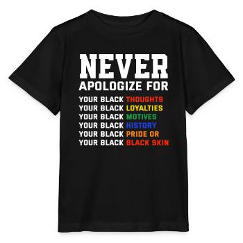 Melanin African American African American Woman - Stanley/Stella MINI CREATOR Kids’ T-Shirt - black - Front - Mikhail (115cm)