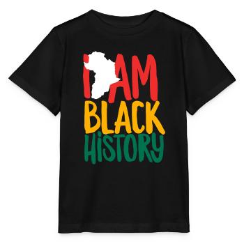 Melanin African American African American Woman - Stanley/Stella MINI CREATOR Kids’ T-Shirt - black - Front - Mikhail (115cm)