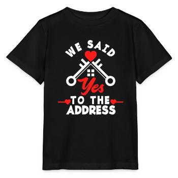 Homeowner Home Purchase Gift - Stanley/Stella MINI CREATOR Kids’ T-Shirt - black - Front - Mikhail (115cm)