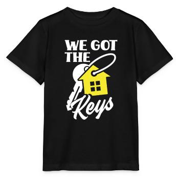 Homeowner Home Purchase Gift - Stanley/Stella MINI CREATOR Kids’ T-Shirt - black - Front - Mikhail (115cm)