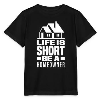 Homeowner Home Purchase Gift - Stanley/Stella MINI CREATOR Kids’ T-Shirt - black - Front - Mikhail (115cm)