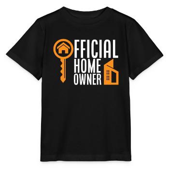 Homeowner Home Purchase Gift - Stanley/Stella MINI CREATOR Kids’ T-Shirt - black - Front - Mikhail (115cm)