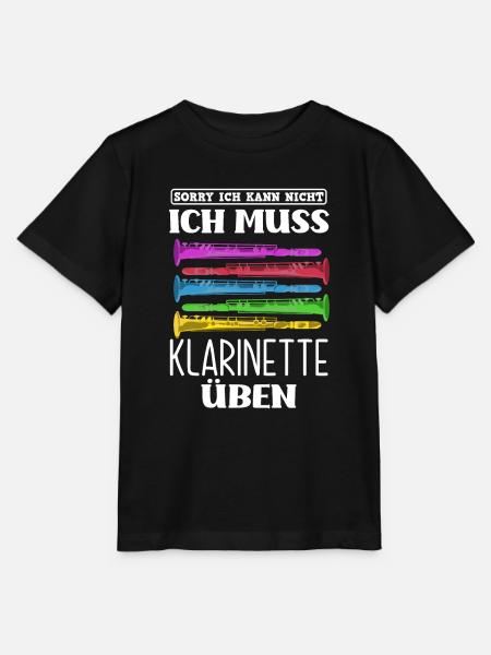 Lustiges Klarinette Klarinettist Geschenk - Stanley/Stella Kinder T-Shirt MINI CREATOR - Schwarz