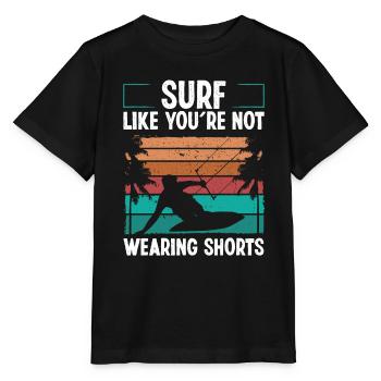 Kitesurfer Kite Kiteboarder Kitesurf Kiteboard - T-shirt bio MINI CREATOR Stanley/Stella Enfant - noir - Devant - Mikhail (115cm)