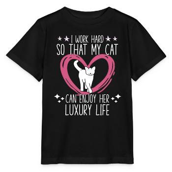 Chats Fan Chat Ami Chat Disant Chats - T-shirt bio MINI CREATOR Stanley/Stella Enfant - noir - Devant - Mikhail (115cm)