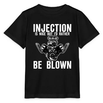 L’injection est agréable mais je préfère être soufflé - T-shirt bio MINI CREATOR Stanley/Stella Enfant - noir - Devant - Mikhail (115cm)