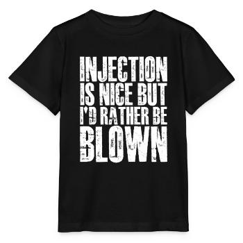 L’injection est agréable mais je préfère être soufflé 4 - T-shirt bio MINI CREATOR Stanley/Stella Enfant - noir - Devant - Mikhail (115cm)