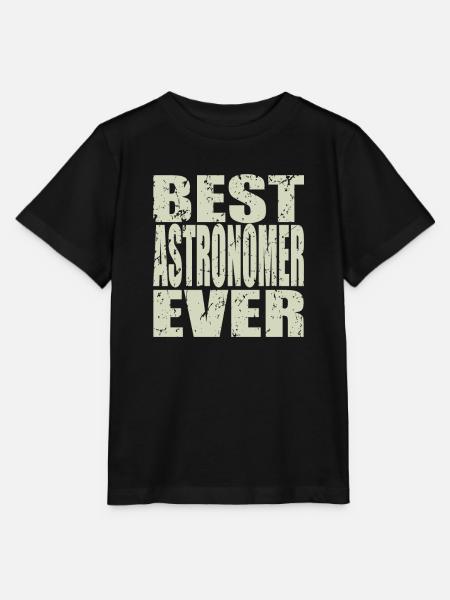 Best Astronom ever Astronom Geschenk - Stanley/Stella Kinder T-Shirt MINI CREATOR  - Schwarz