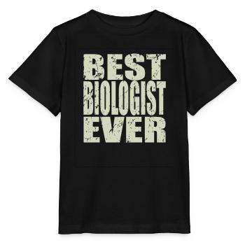 Best Biologe ever Biologe Geschenk - Stanley/Stella Kinder T-Shirt MINI CREATOR  - Schwarz - Vorne - Mikhail (115cm)