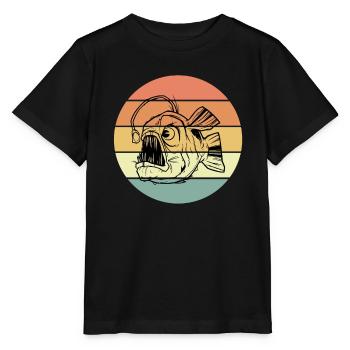 Poisson-grenouille - T-shirt bio MINI CREATOR Stanley/Stella Enfant - noir - Devant - Mikhail (115cm)