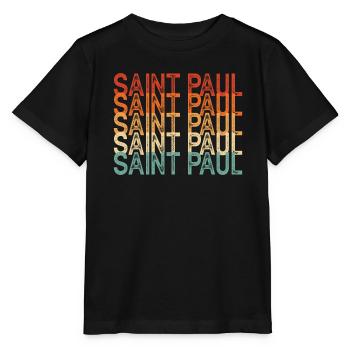Sankt Paul Minnesota - Stanley/Stella Kinder T-Shirt MINI CREATOR  - Schwarz - Vorne - Mikhail (115cm)