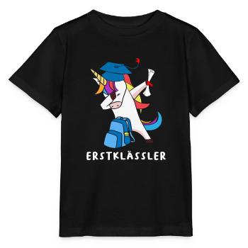 Dabbing Unicorn First Graders - Stanley/Stella MINI CREATOR Kids’ T-Shirt - black - Front - Mikhail (115cm)