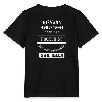 Prokurist I Prokura juristisches Motiv für - Stanley/Stella Kinder T-Shirt MINI CREATOR  - Schwarz - Vorne - Mikhail (115cm)