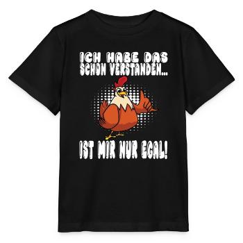 Ich Habe Das Schon Verstanden Ist Mir Nur Egal - Stanley/Stella Kinder T-Shirt MINI CREATOR  - Schwarz - Vorne - Mikhail (115cm)