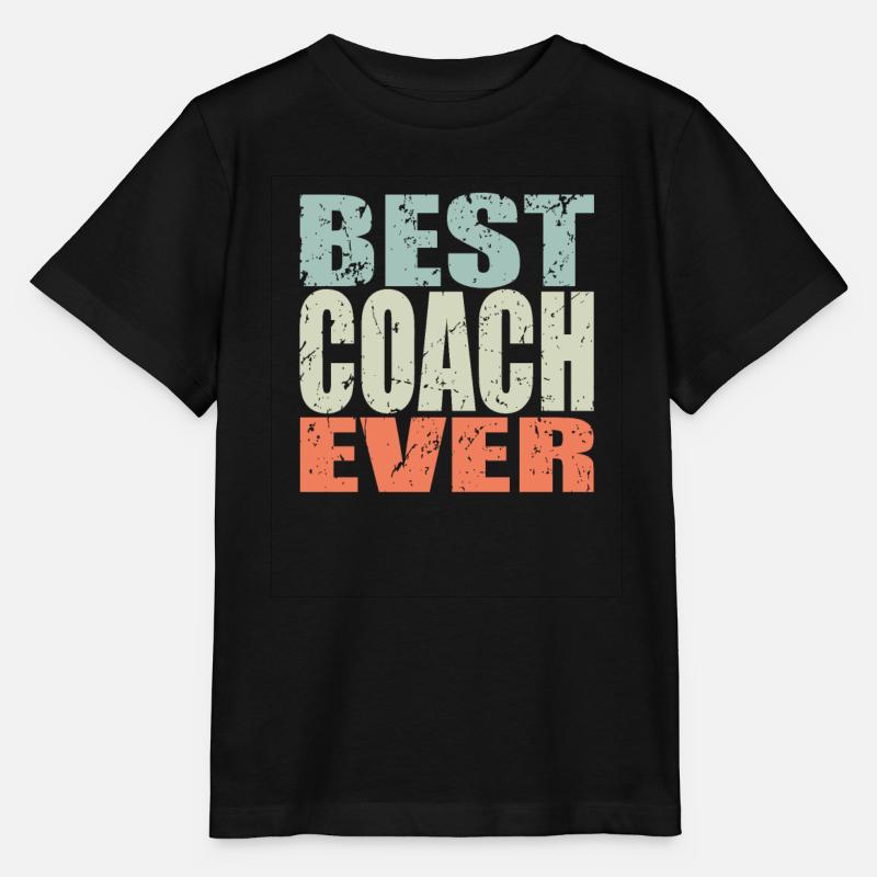 Best Coach ever Coach Geschenk - Stanley/Stella Kinder T-Shirt MINI CREATOR - Schwarz