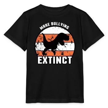 Dinosaur Kindness Awareness Unity Day - Stanley/Stella MINI CREATOR Kids’ T-Shirt - black - Front - Mikhail (115cm)