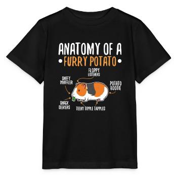 Anatomie d’une pomme de terre poilue - T-shirt bio MINI CREATOR Stanley/Stella Enfant - noir - Devant - Mikhail (115cm)